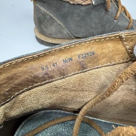 Born Temple Ankle Boots Women's 9.5M Brown Suede Leather Comfort Chukka - Picture 9 of 9